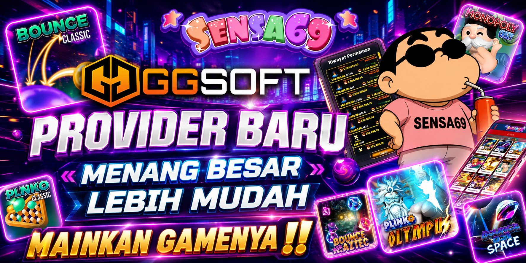 sensa69 gg soft provider baru