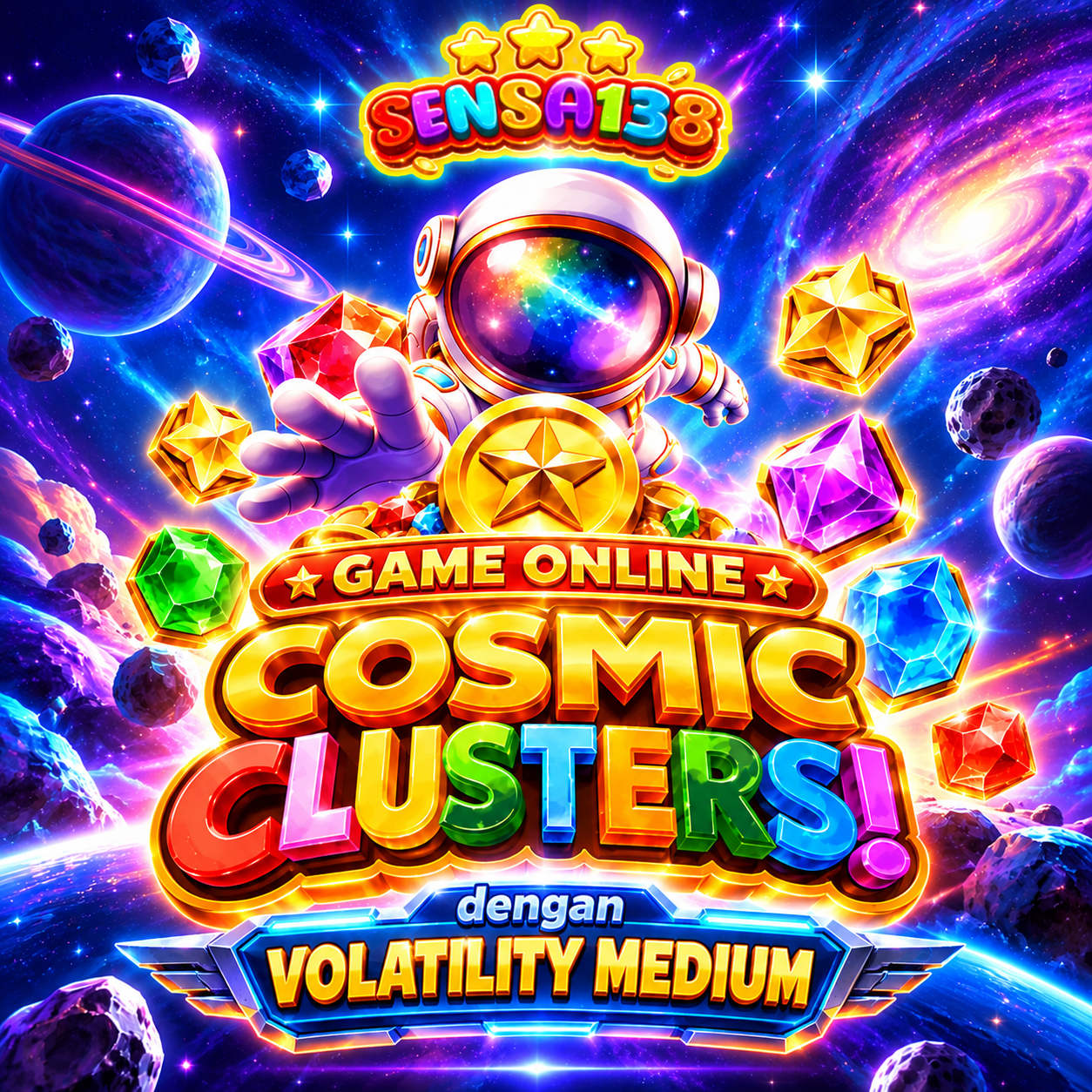 Sensa138 x USMM : Game Online Cosmic Clusters! dengan Volatility Medium