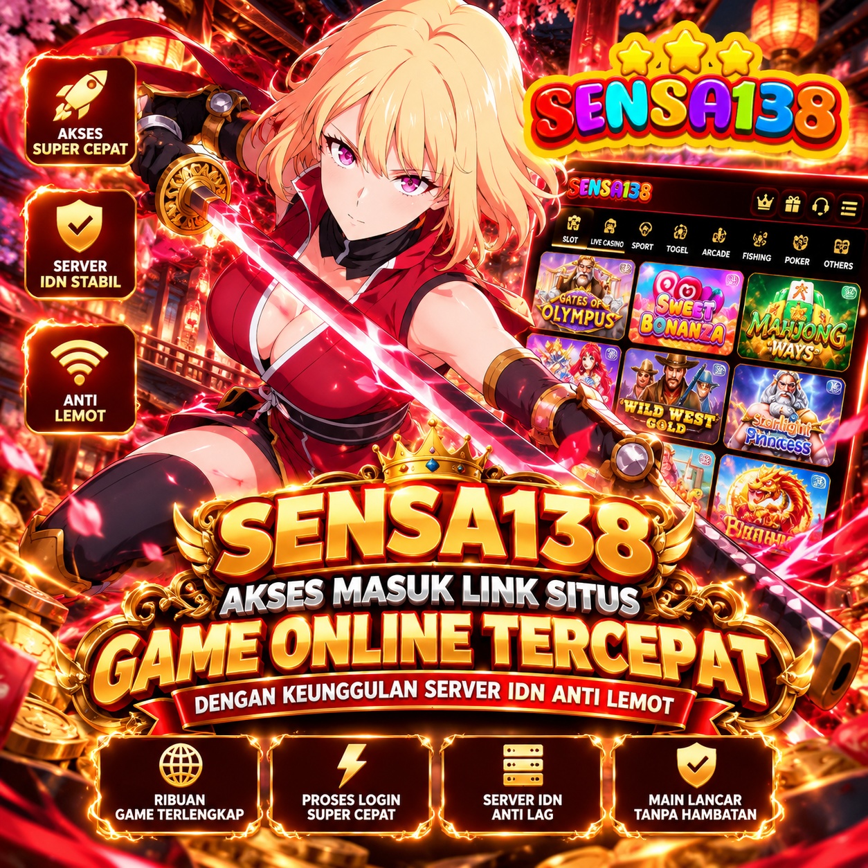 banner SENSA138 - Akses Masuk Link Situs Game Online Tercepat Dengan Keunggulan Server IDN Anti Lemot